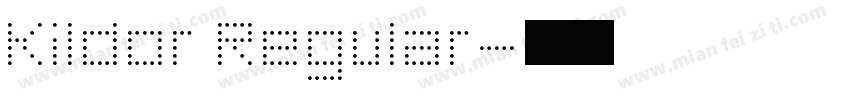 Kildor Regular字体转换